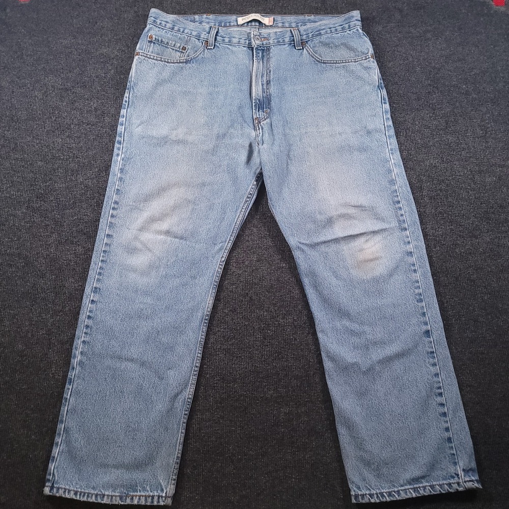 Levi's 505 Regular Fit Jeans Men's‎ 40x30 Blue Straight Leg Denim - Picture 2 of 15